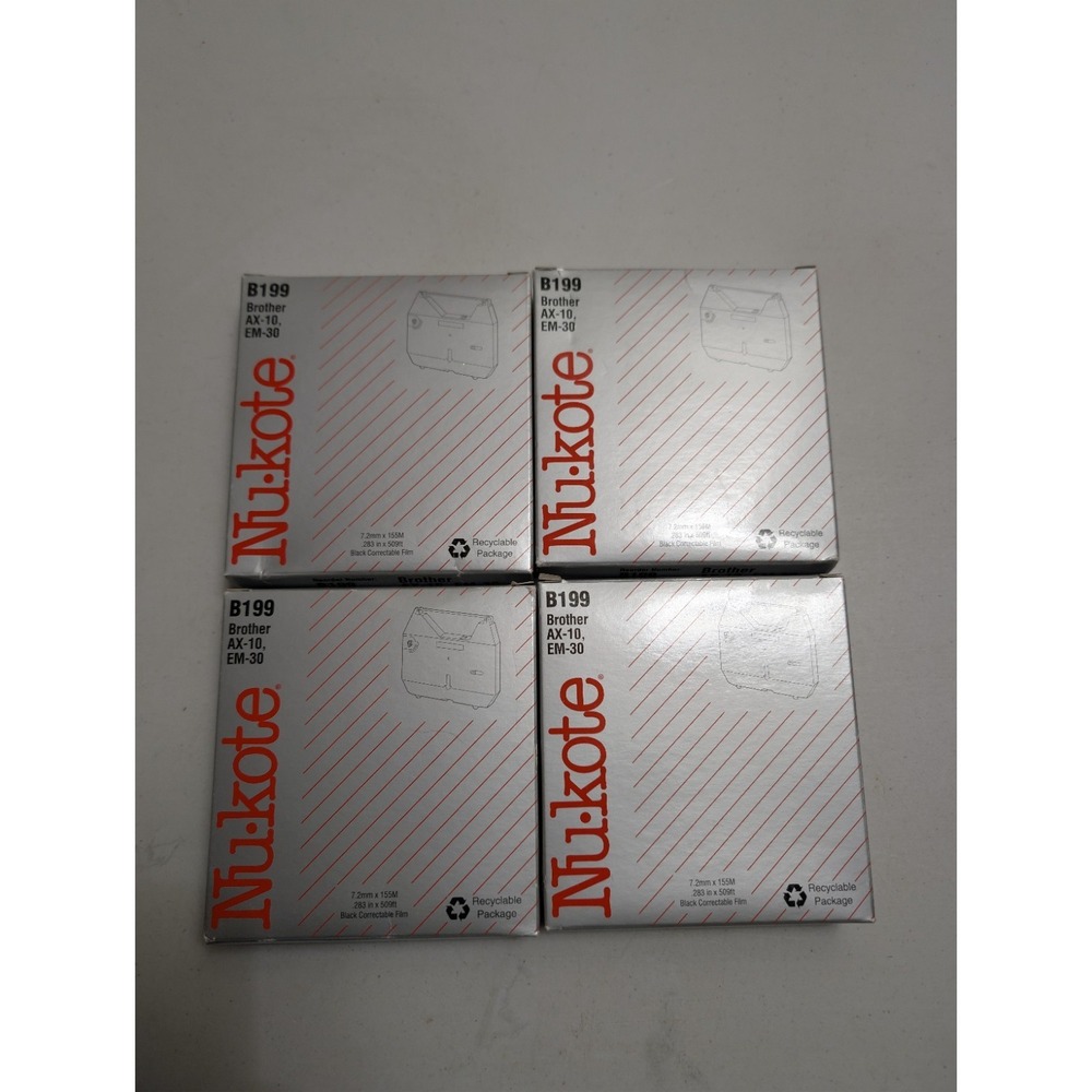 Nu-Kote B199 Brother Black Correctable Film Lot‎ Of 4